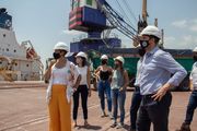 Visita del Subsecretario de Asuntos Portuarios de la Provincia al puerto de San Nicolás